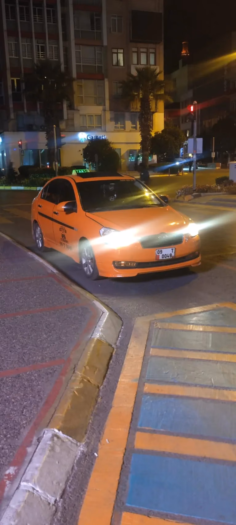 Aydın Taksi 724, gece şehir merkezi